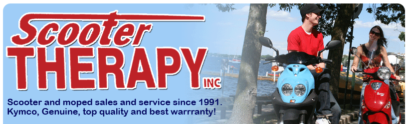 Scooter Therapy- Scooter & moped sales and service since 1991. Kymco, genuine, top quality and best warranty!